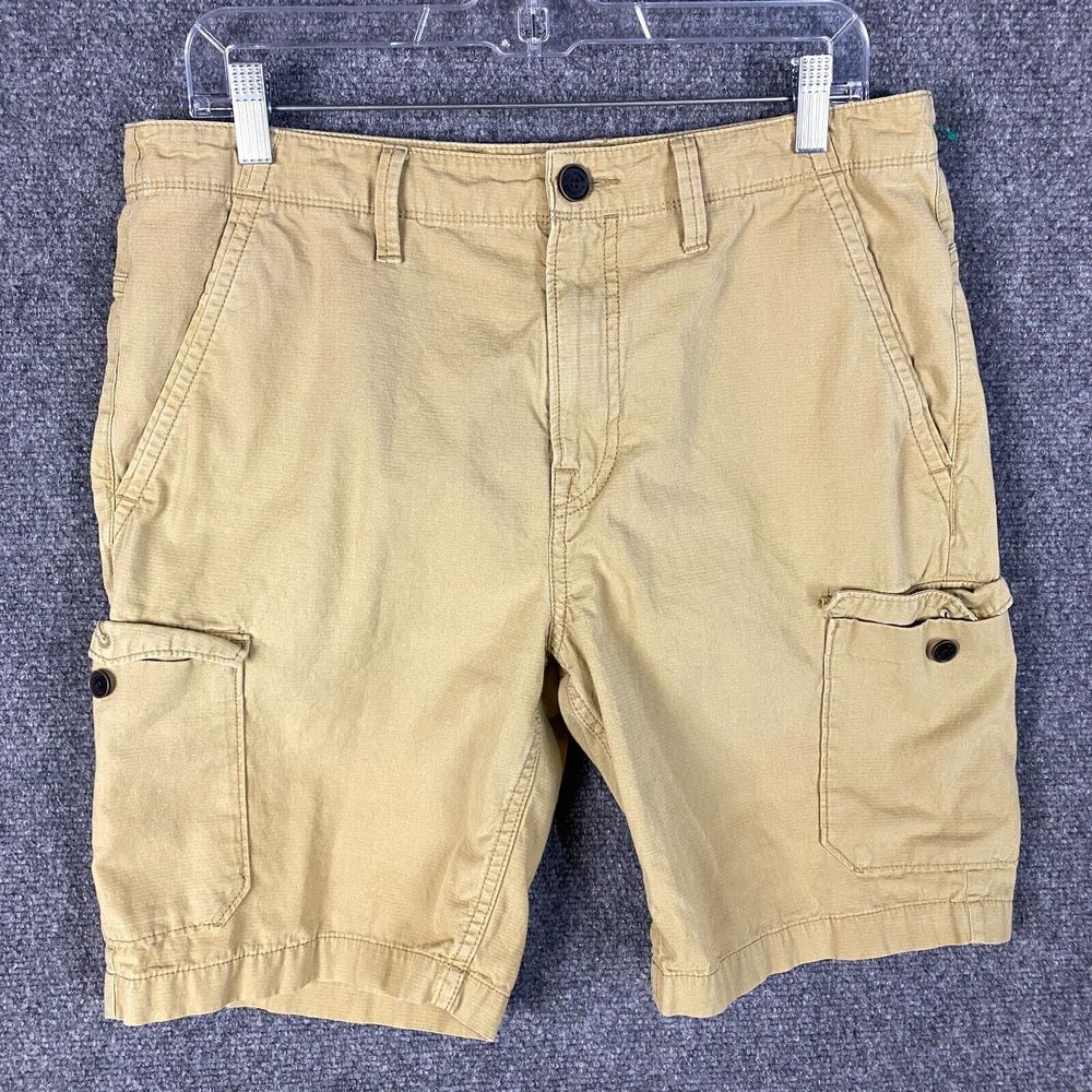 Timberland Cargo Shorts Men's Size 33 Classic Fit Beige 100% Cotton Adults